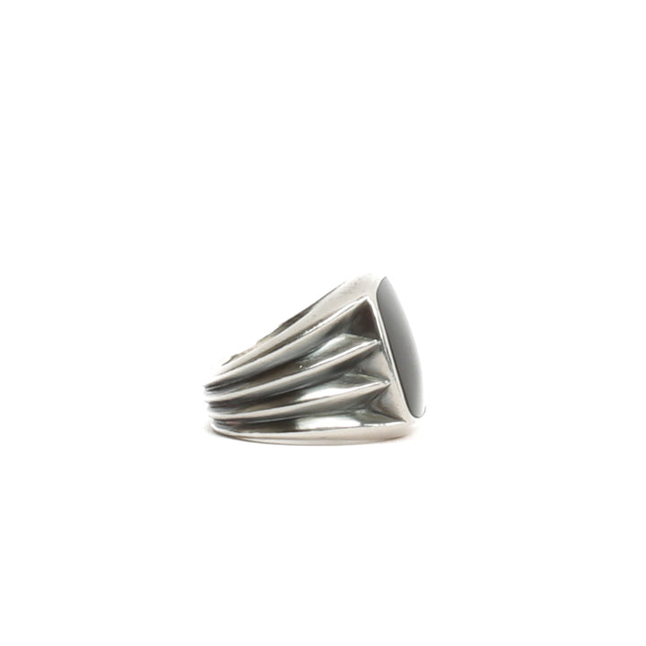 DAVID Yurman Knife Edge Ring con Black Onyx - Venta final