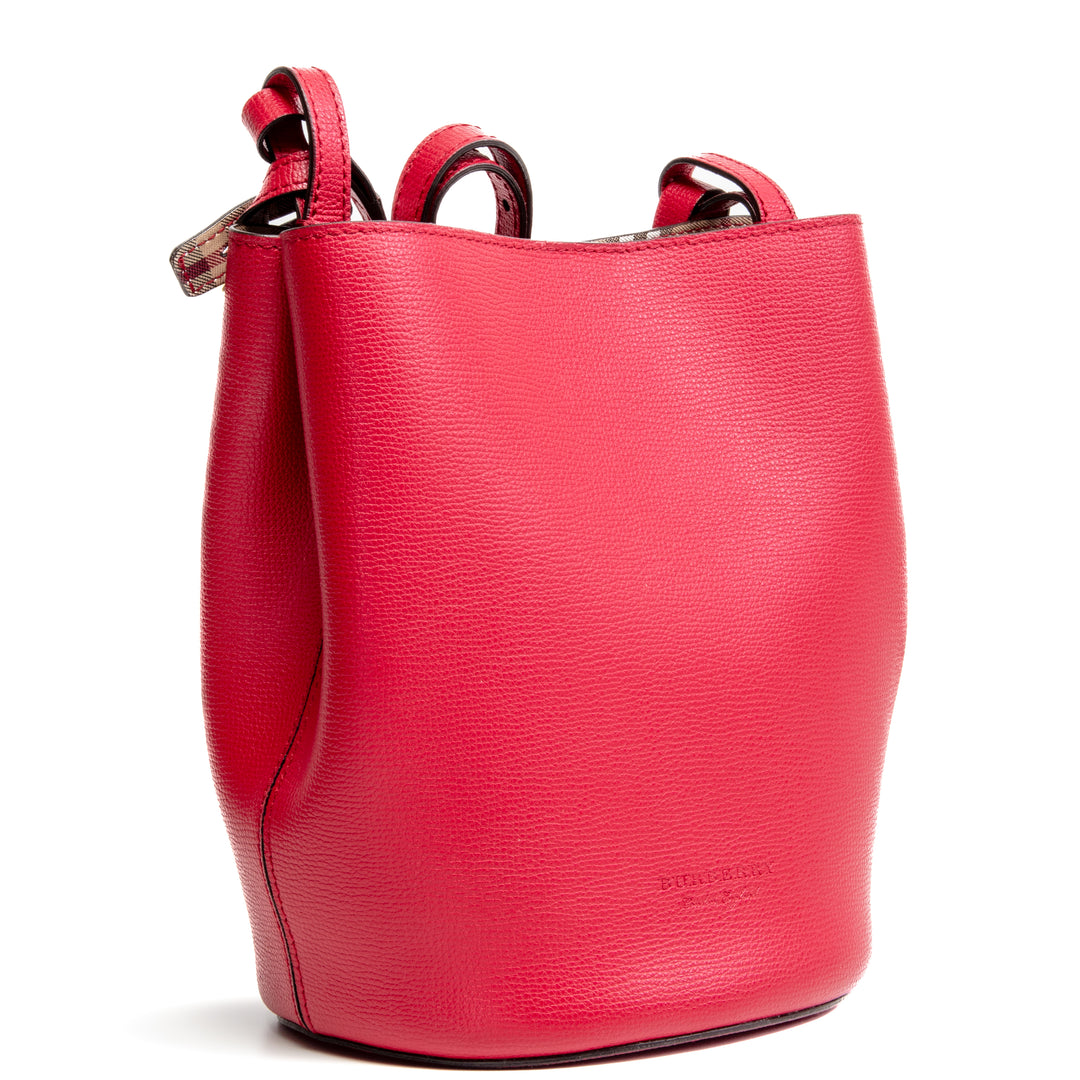 Burberry Lorne Bucket Bag - Rojo