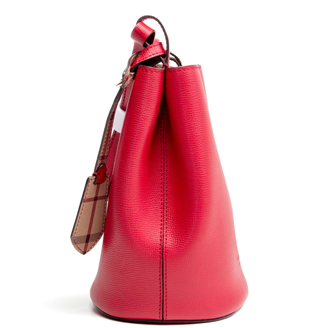 Burberry Lorne Bucket Bag - Rojo