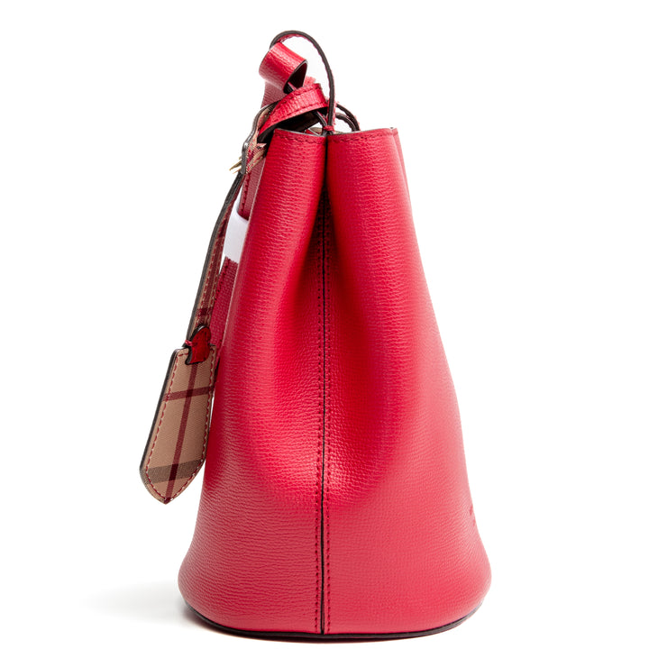 Burberry Lorne Bucket Bag - Rojo