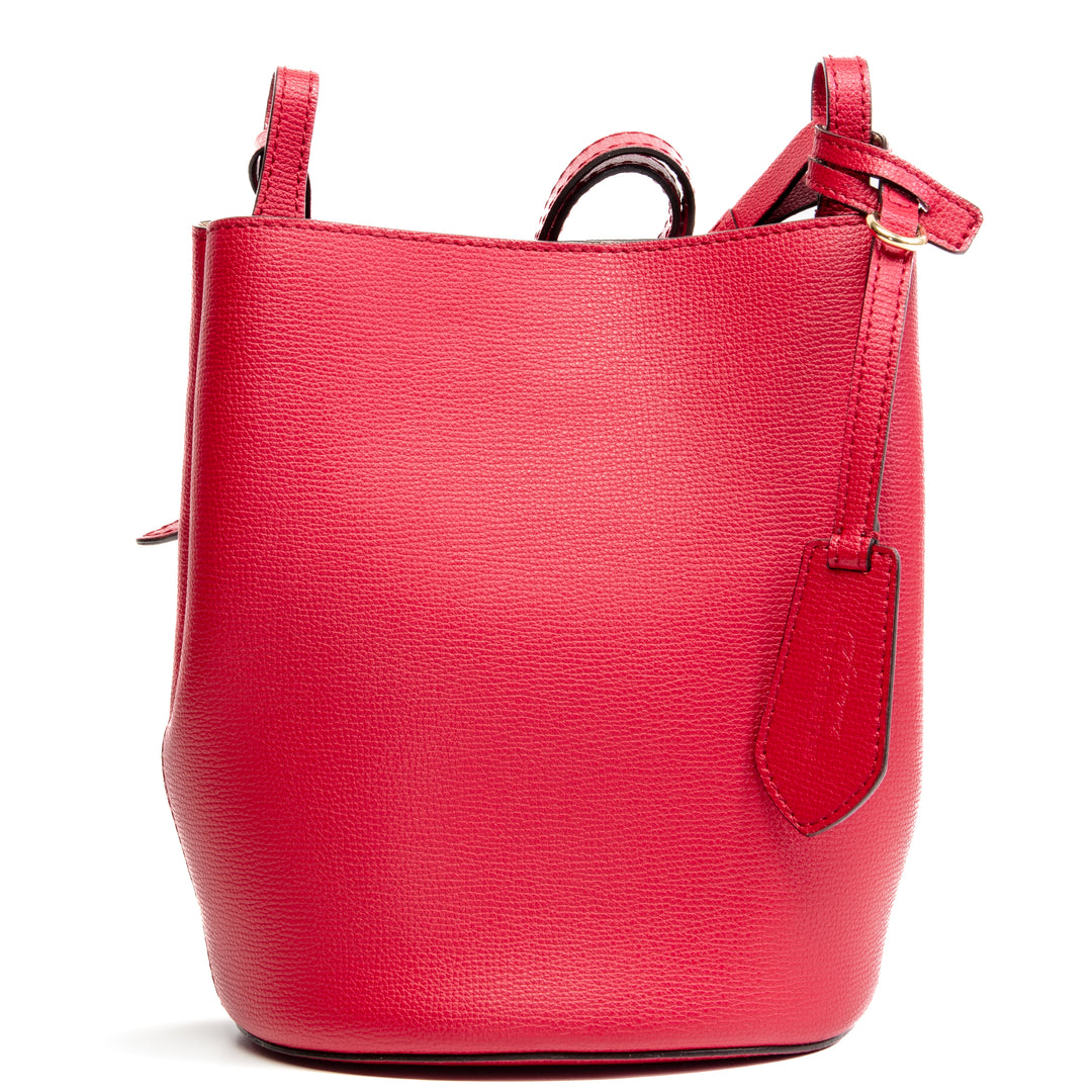 Burberry Lorne Bucket Bag - Rojo