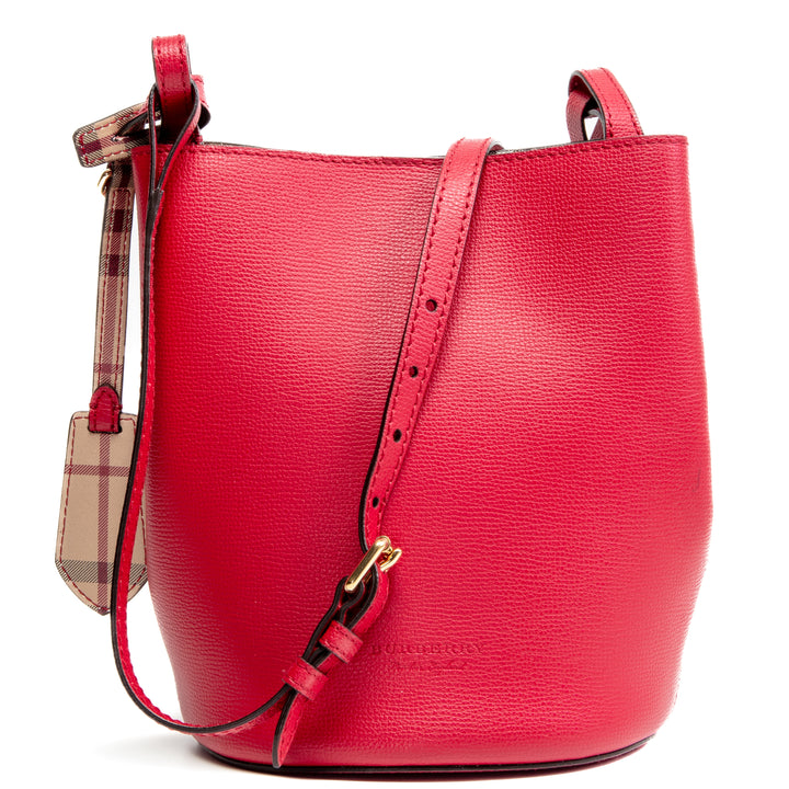 Burberry Lorne Bucket Bag - Rojo