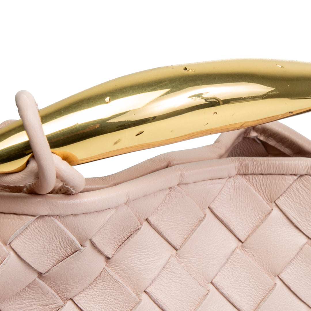 Bottega Veneta Intrecciato Mini Sardine Shoulder Bag - Lotus Pink