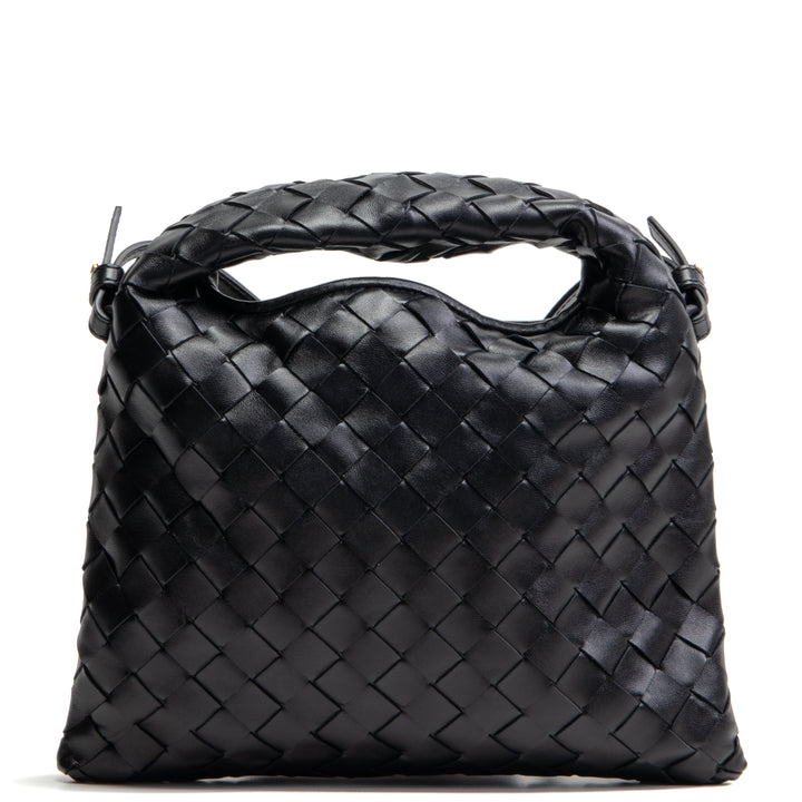 Bottega Veneta Intrecciato Mini Hop Shoulder Bag - Shadow (negro)