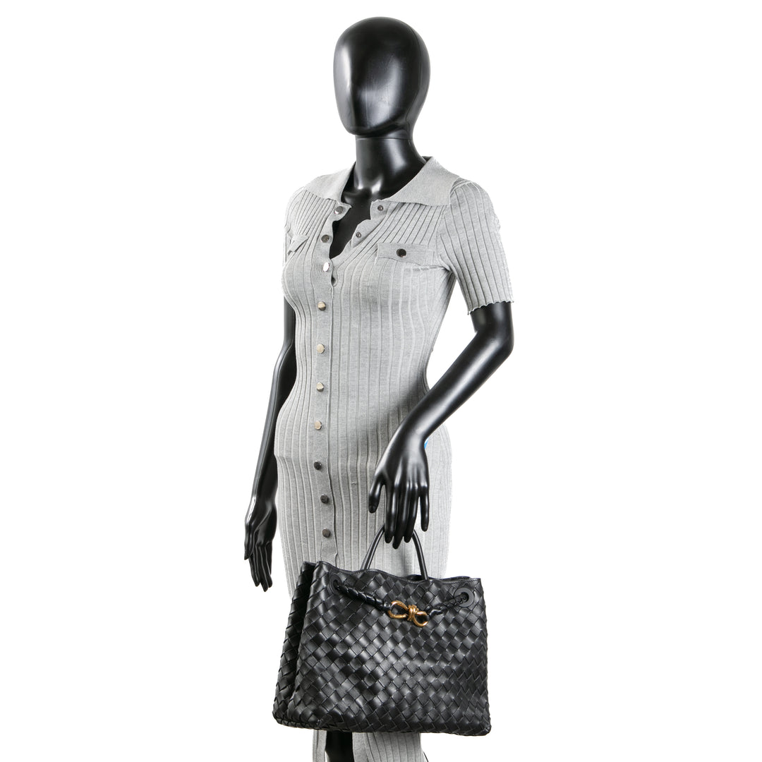 Bottega Veneta Intrecciato Andiamo - Negro