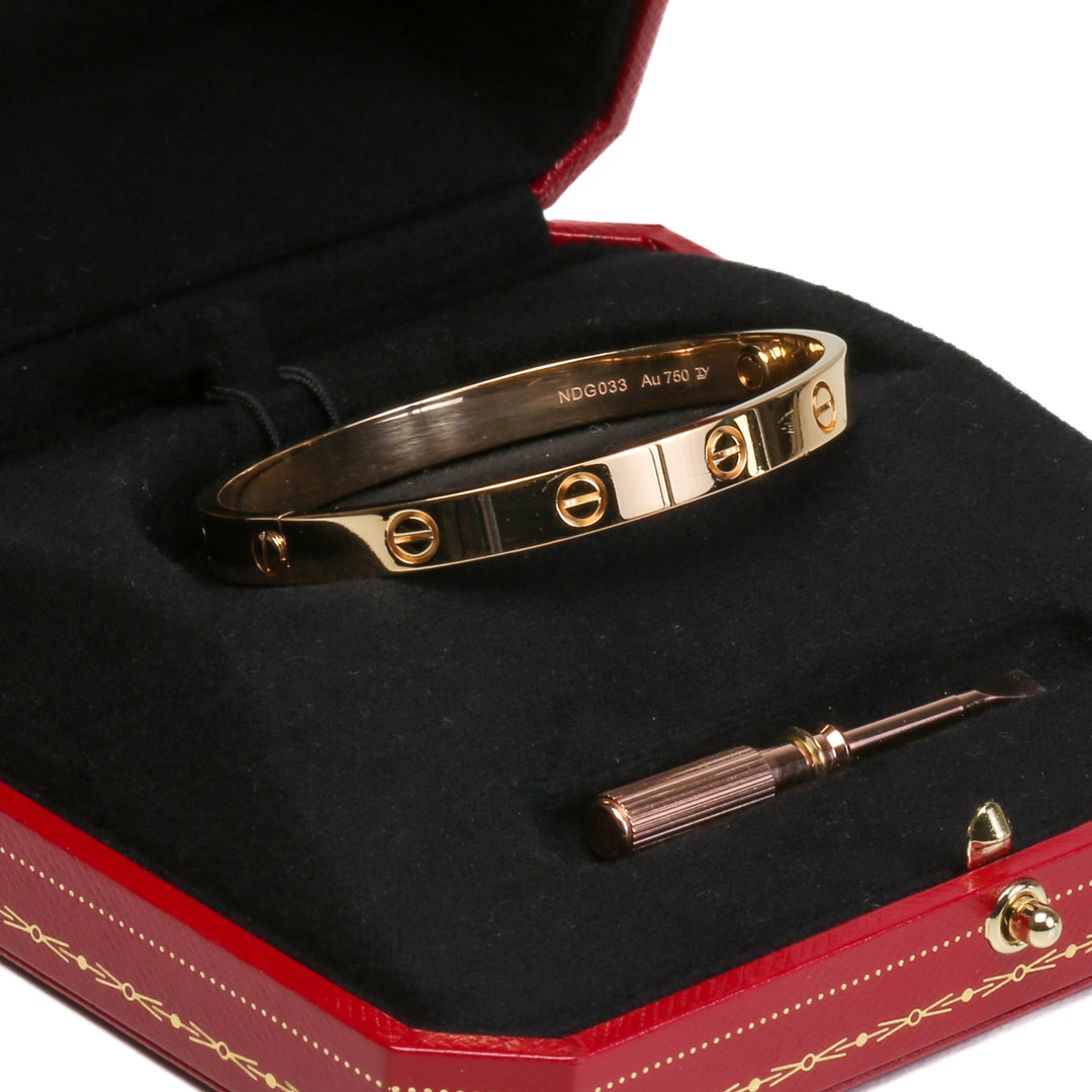 Pulsera de amor Cartier Tamaño 17 - Venta final