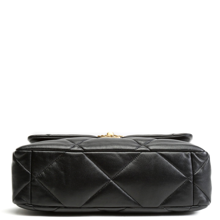 Bolsa de colgajo Chanel 19 - Negro