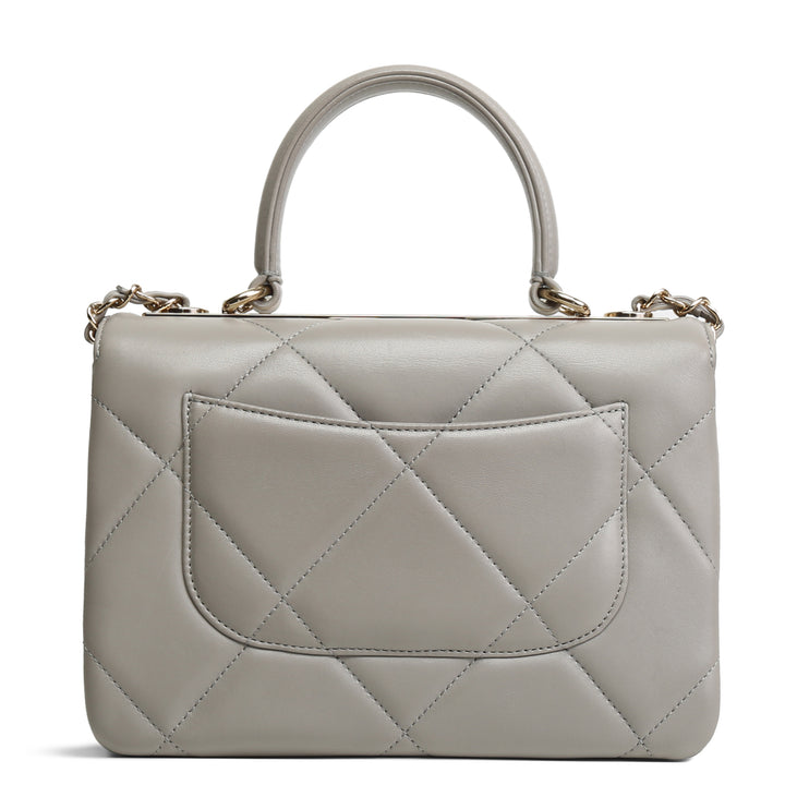 CHANEL TENDY CC Lambskin Many Many - Gray