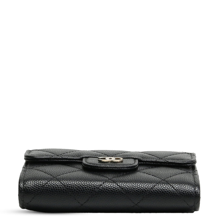 Billetera de titular de la tarjeta de chanel - negro