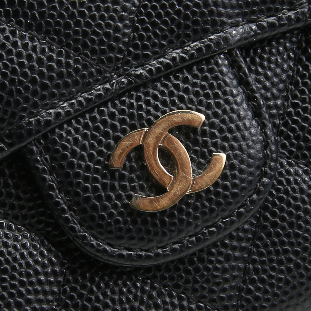 Billetera de titular de la tarjeta de chanel - negro