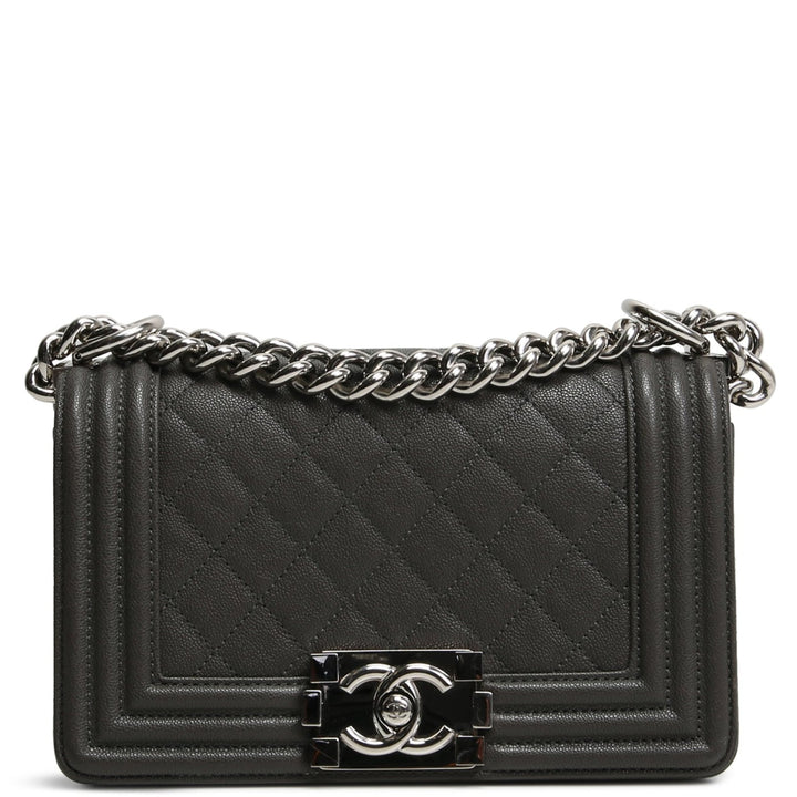 Bolso de niño pequeño de Caviar Chanel - gris