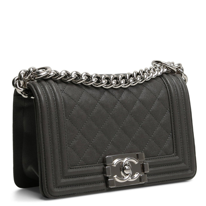 Bolso de niño pequeño de Caviar Chanel - gris