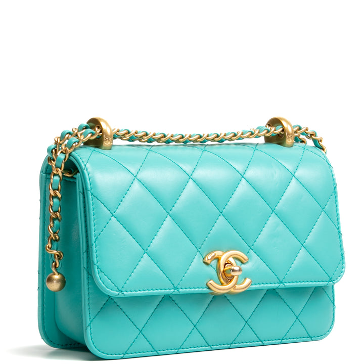 Chanel Mini Perfect Fit Flap - Turquesa