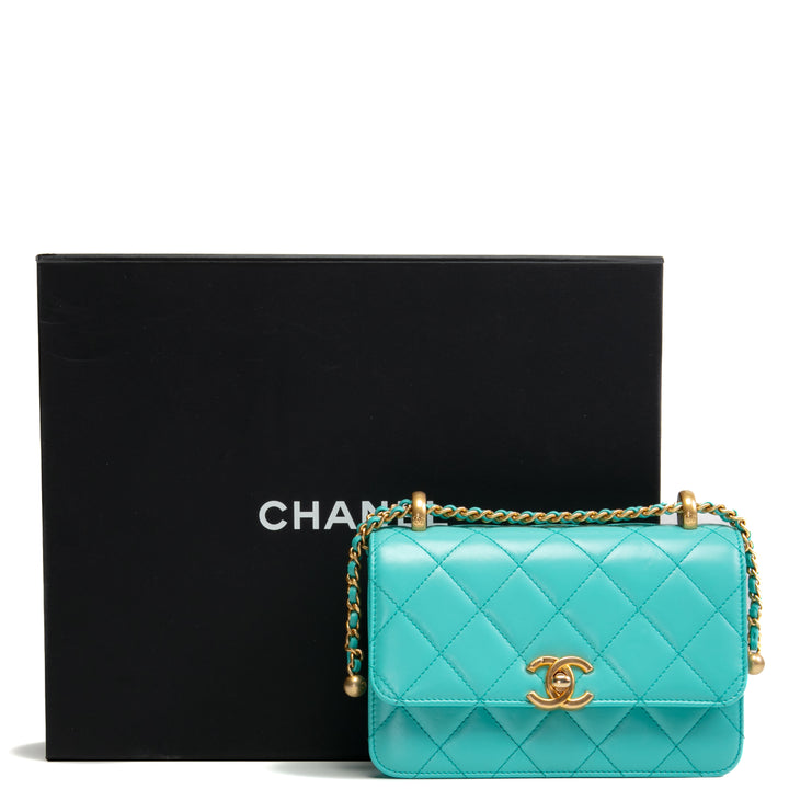 Chanel Mini Perfect Fit Flap - Turquesa