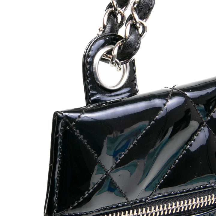 CHANEL Patent Kaleidoscope Chain Shoulder Bag - Black - OUTLET FINAL SALE