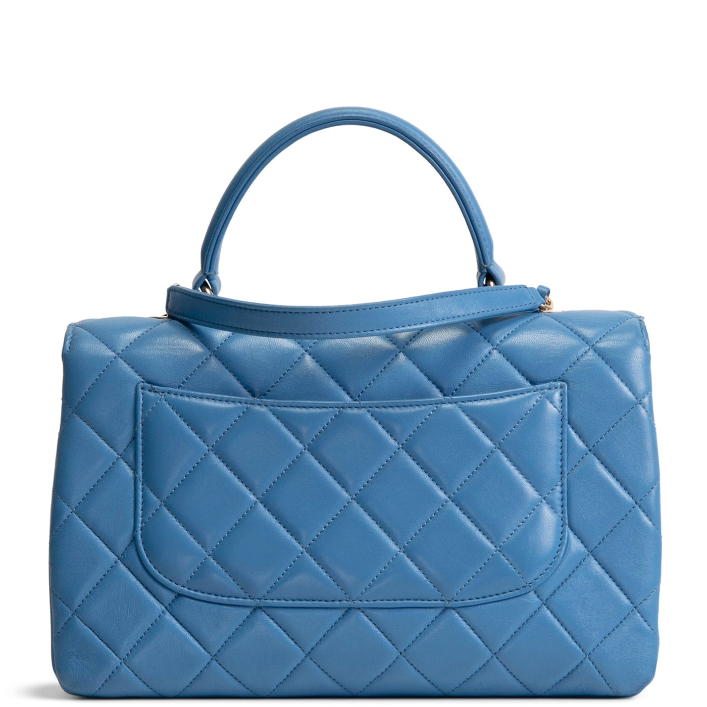 CHANEL Quilted Medium Trendy CC Flap Top Handle Bag - Blue