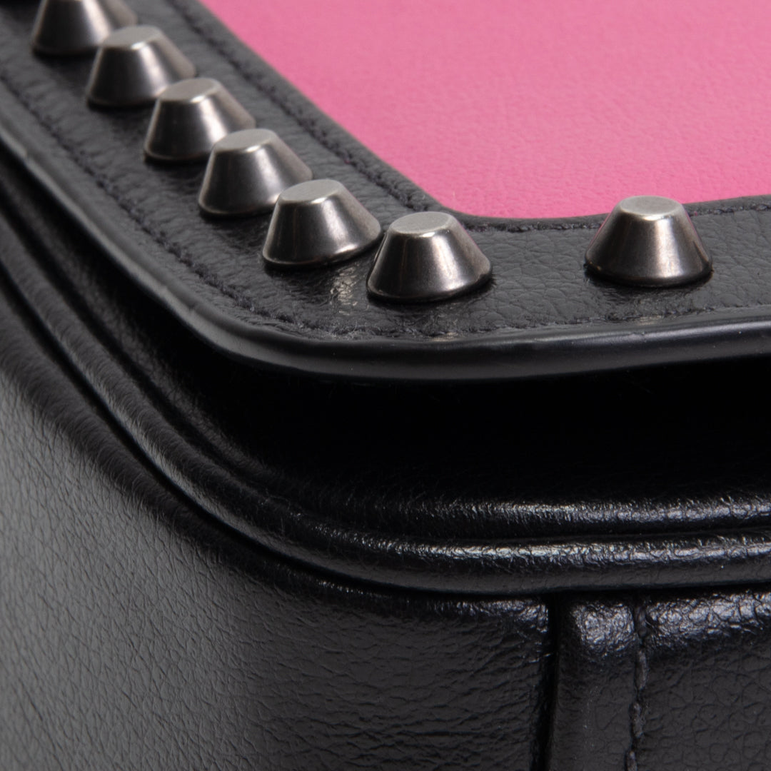 Prada Glace Studded Crossbody - Pink