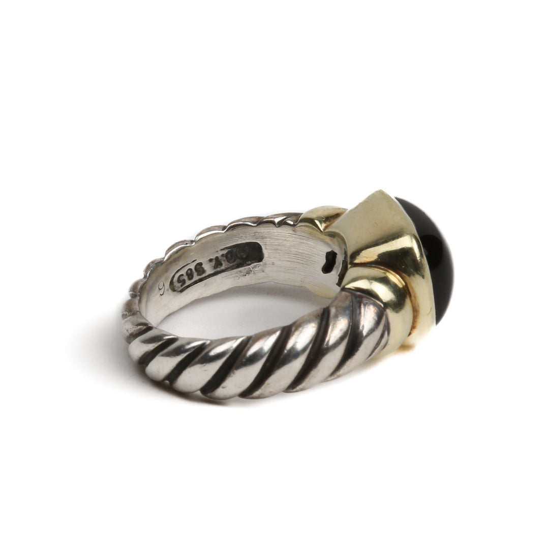 David Yurman Onyx NoBlesse Cocktail Ring - Venta final