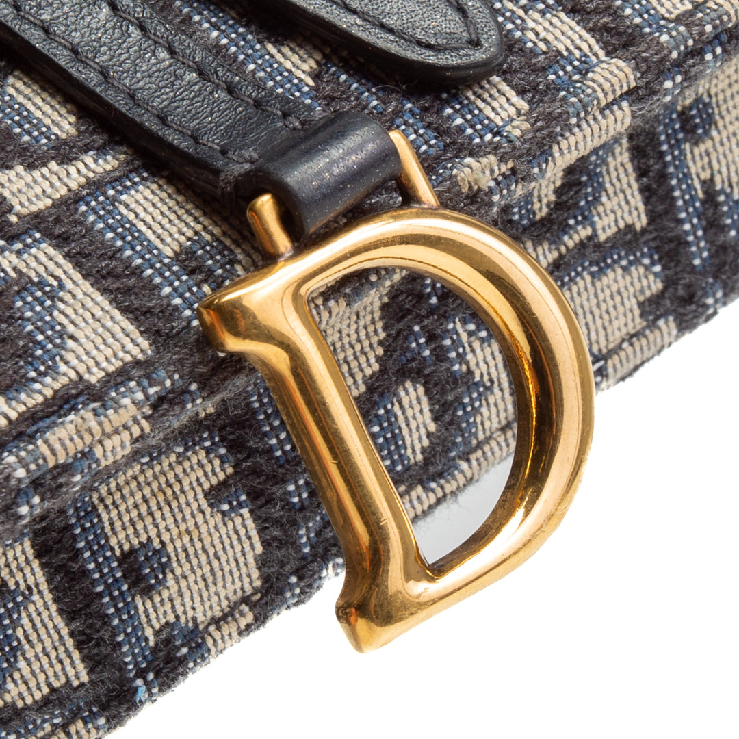 Bolsa Christian Dior Saddle Saddle Belt - Navy