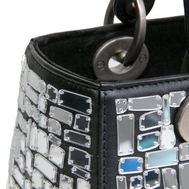 Christian Dior Mosaic de Mirrors Bag Lady Dior - Outlet Black Outlet Venta