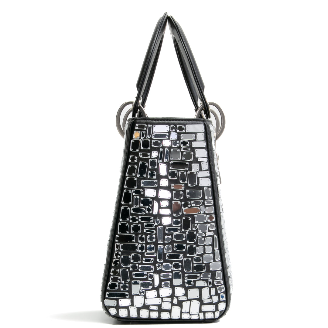 Christian Dior Mosaic de Mirrors Bag Lady Dior - Outlet Black Outlet Venta