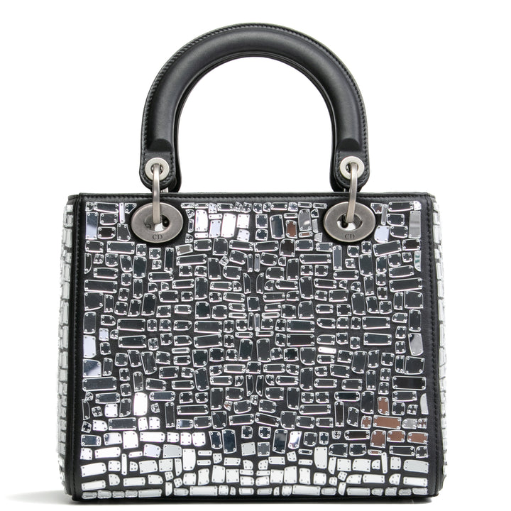 Christian Dior Mosaic de Mirrors Bag Lady Dior - Outlet Black Outlet Venta