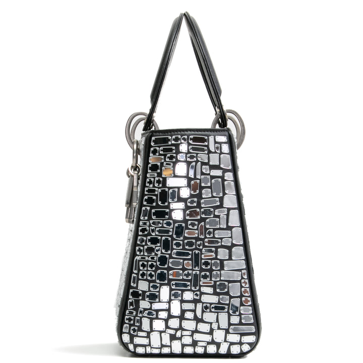 Christian Dior Mosaic de Mirrors Bag Lady Dior - Outlet Black Outlet Venta