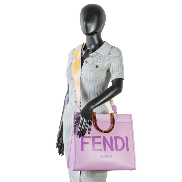 Fendi Medium Sunshine Shopper Tote - lila