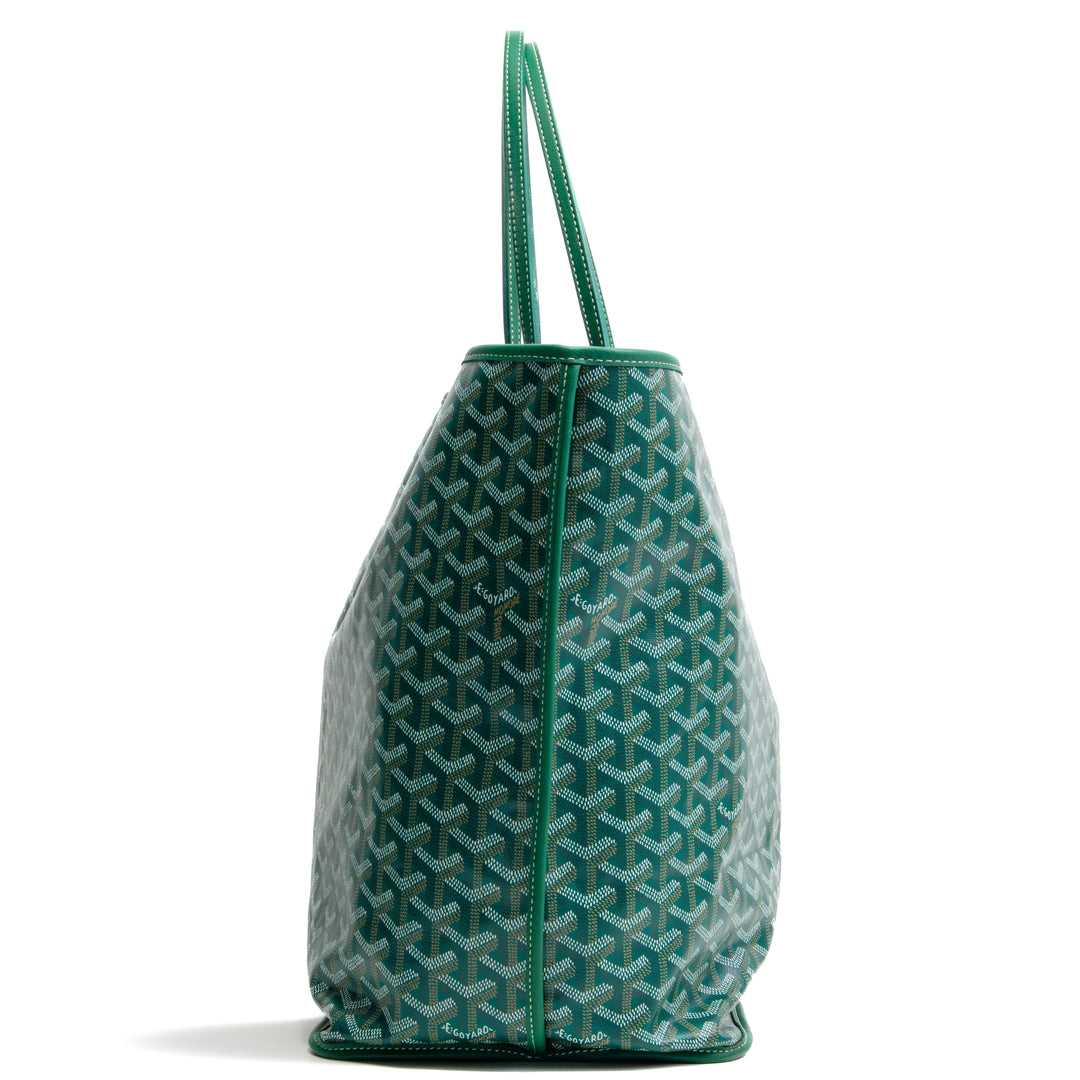 GOYARD Goyardine Reversible Anjou GM w/ pouch - Green