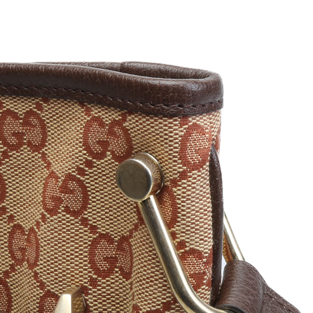 Gucci GG Canvas Gran Horsebit 1955 Messenger - Brown