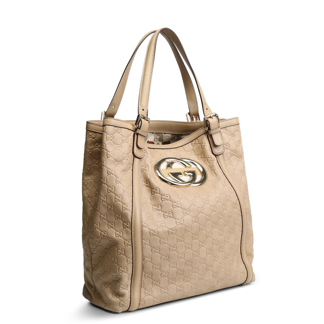 Gucci Britt Gran Tote - beige