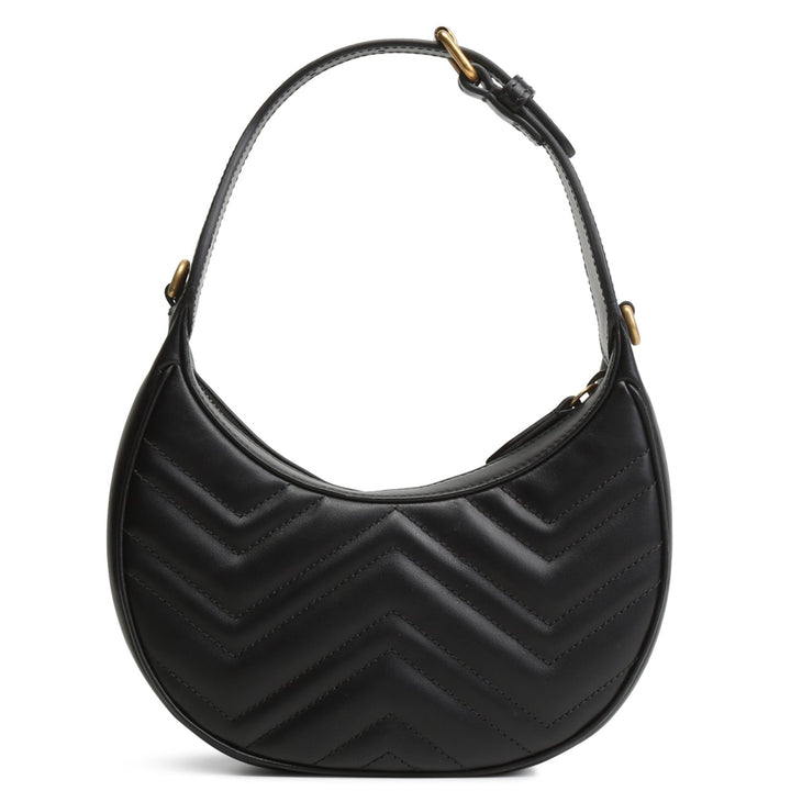 Gucci Marmont Half Moon Hobo - Negro