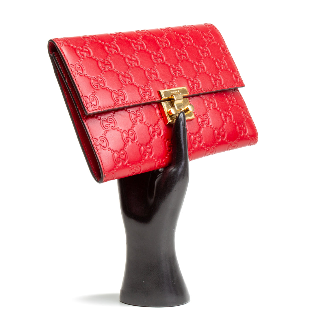 Gucci Guccissima LLACK BRUTCH BLUTCE - Venta final de salida roja