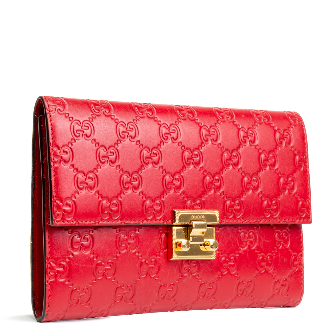 Gucci Guccissima LLACK BRUTCH BLUTCE - Venta final de salida roja