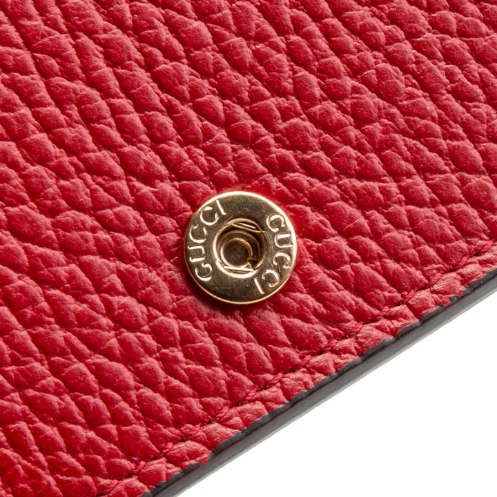 Billetera de Gucci Betty en la cadena - rojo