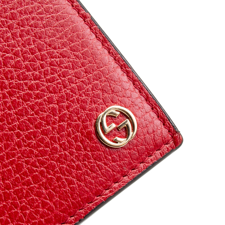 Billetera de Gucci Betty en la cadena - rojo