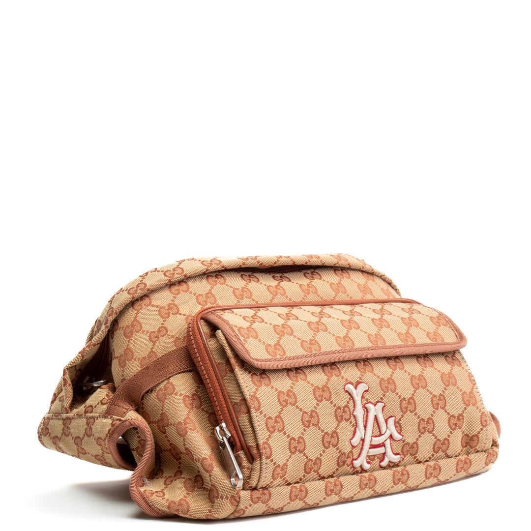 Gucci X MLB GG Canvas La Dodgers Bolsa de cinta convertible