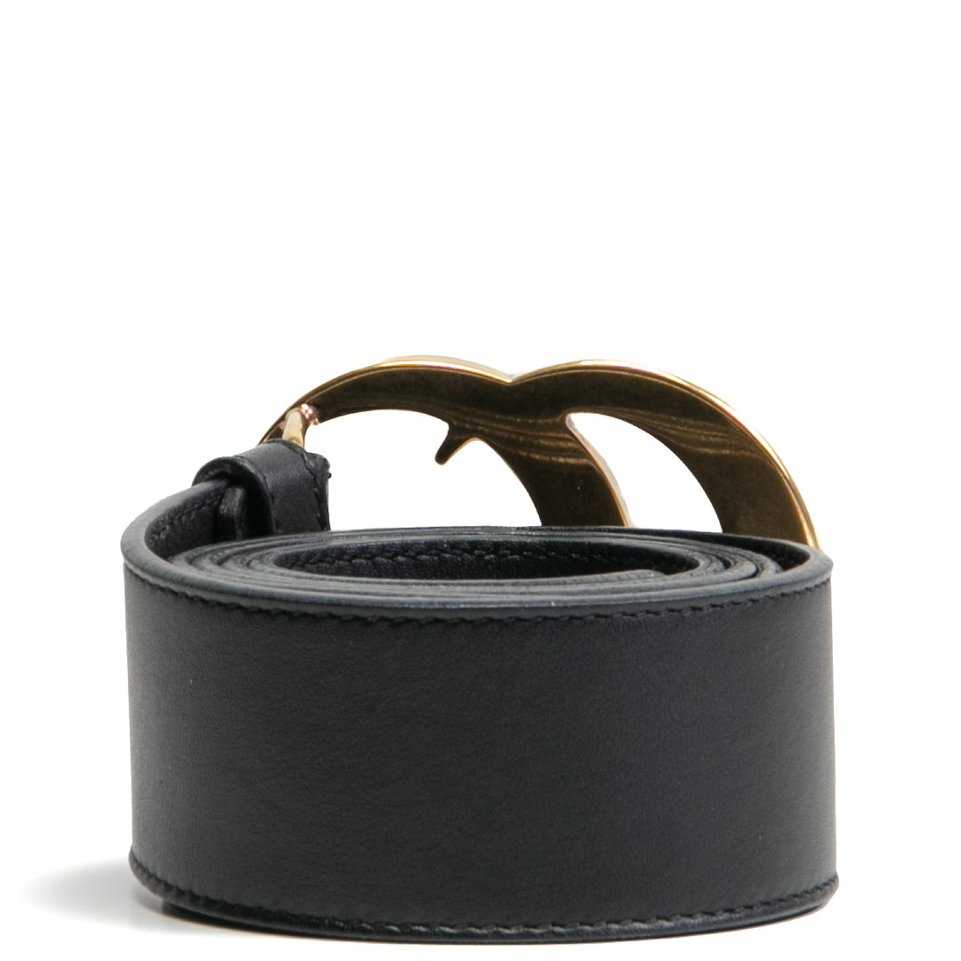 Cinturón Marmont de cuero Gucci - negro