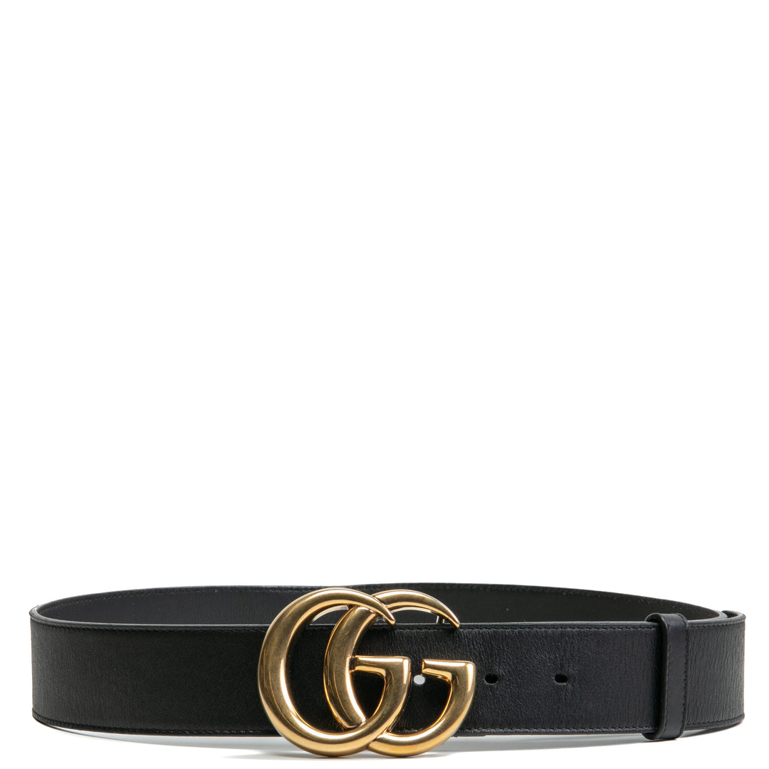 Cinturón Marmont de cuero Gucci - negro