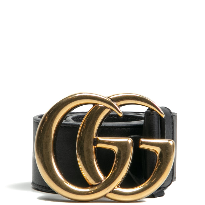 Cinturón Marmont de cuero Gucci - negro