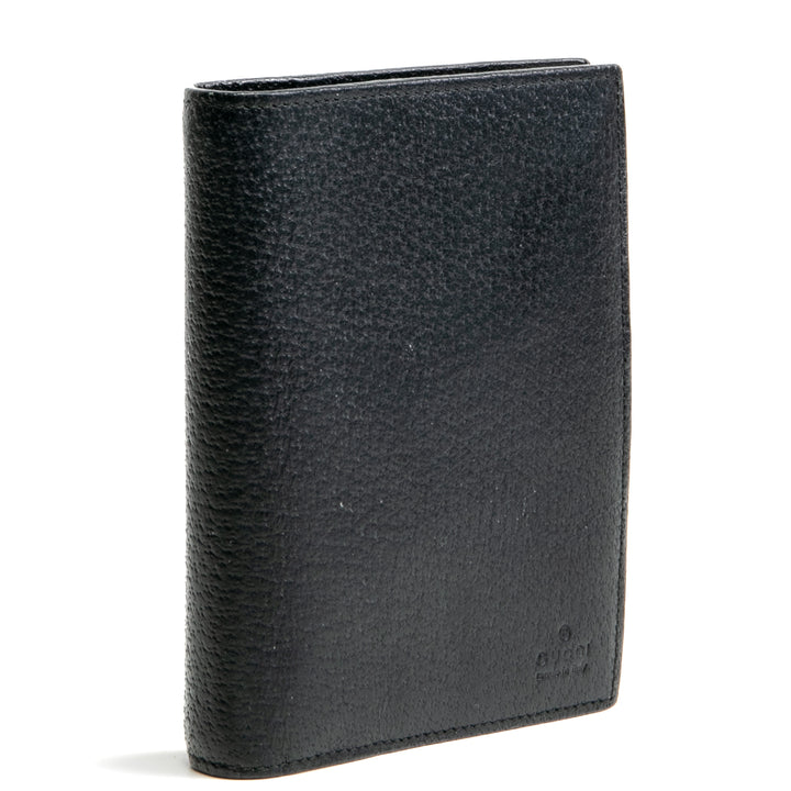 GUCCI Leather 6-Ring Agenda Black - OUTLET FINAL SALE