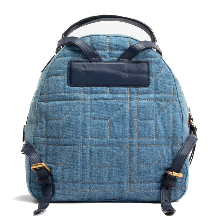 Gucci denim perla gg marmont mochila