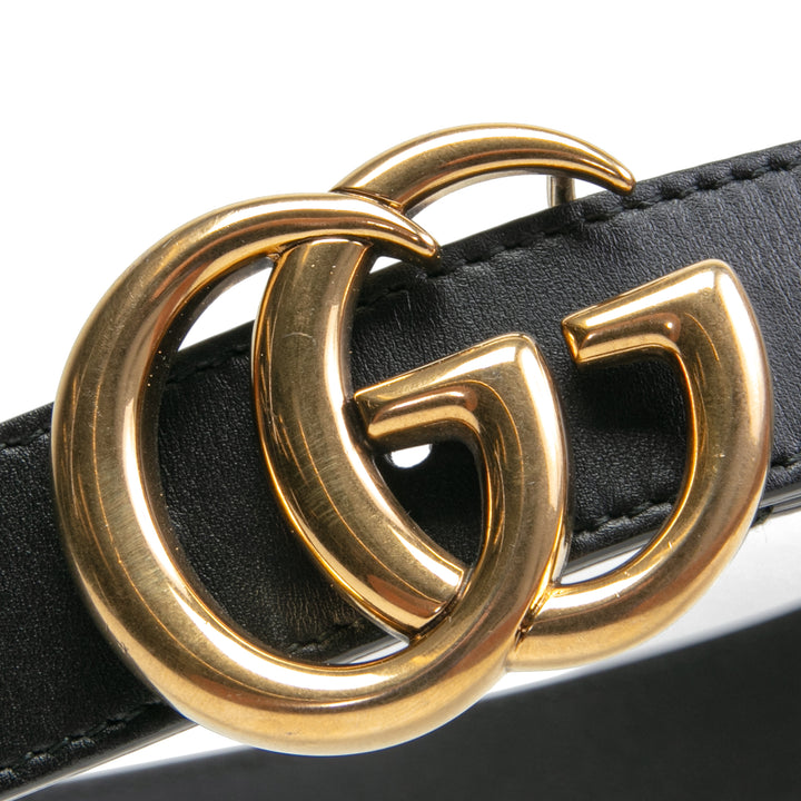 Gucci GG Belry Marmont Belt - Negro