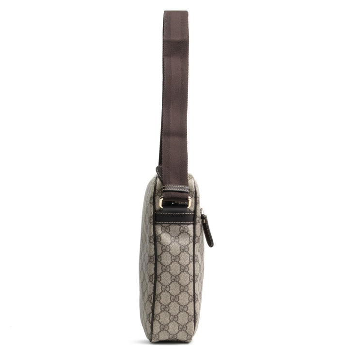 GUCCI GG Plus Medium Messenger Bag- Brown