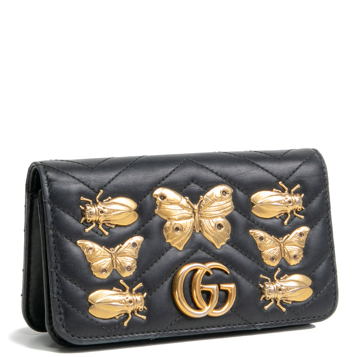 Gucci Animal GG Mini Bag Marmont Bag Black - Outlet Final Sale