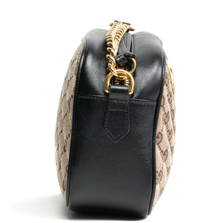 Gucci GG Canvas Small Marmont Bag- Outlet Black Outlet Venta final