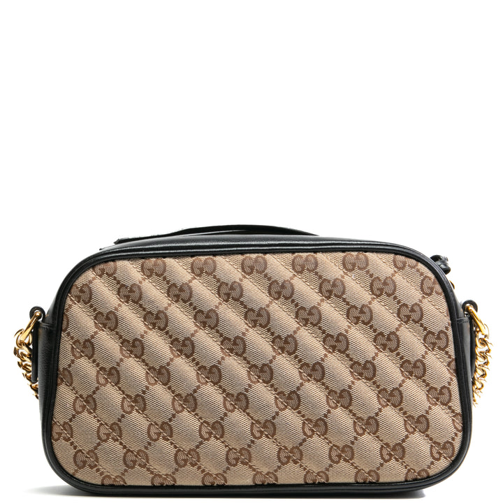 Gucci GG Canvas Small Marmont Bag- Outlet Black Outlet Venta final