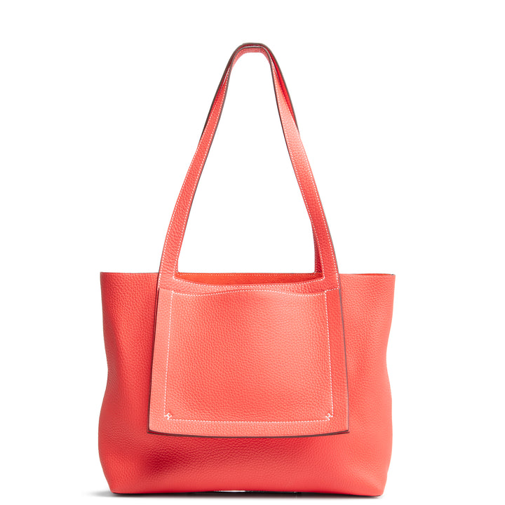 Hermes Clemence Cabasellier 31 - Rose Texas (coral)