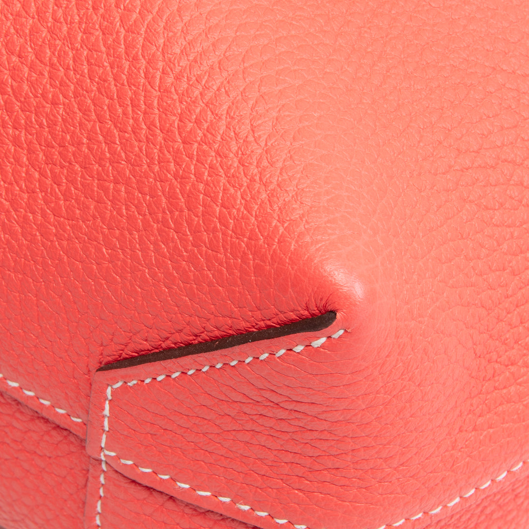 Hermes Clemence Cabasellier 31 - Rose Texas (coral)