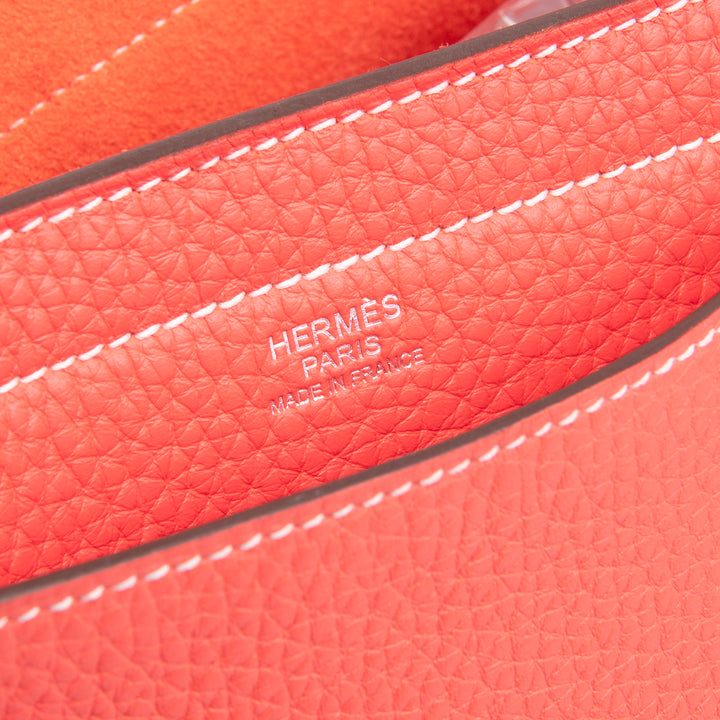 Hermes Clemence Cabasellier 31 - Rose Texas (coral)